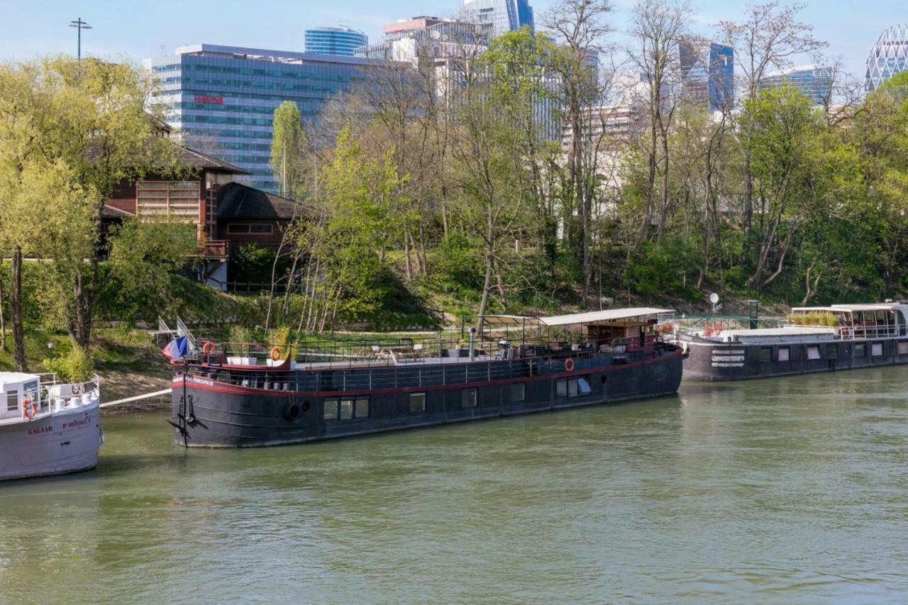 Grande Peniche 4 Ch - 10 Pers -Paris - Ile De Puteaux- Terrasses Villa Buitenkant foto