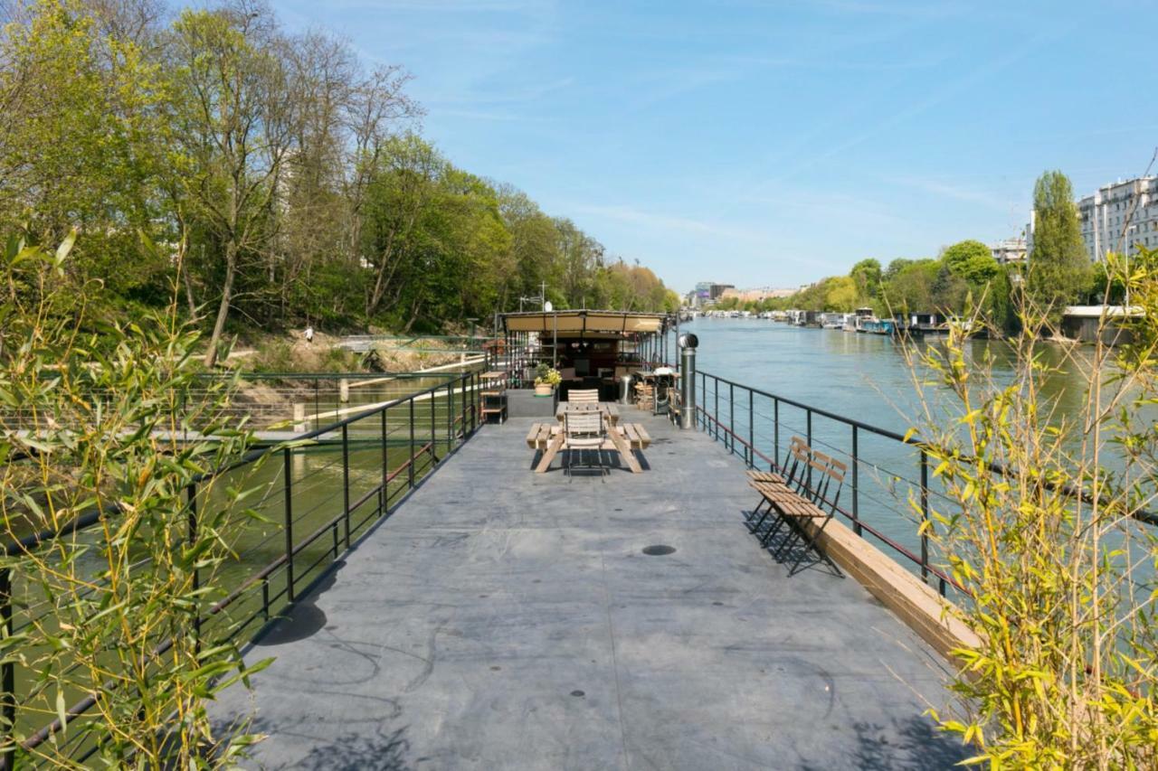 Grande Peniche 4 Ch - 10 Pers -Paris - Ile De Puteaux- Terrasses Villa Buitenkant foto
