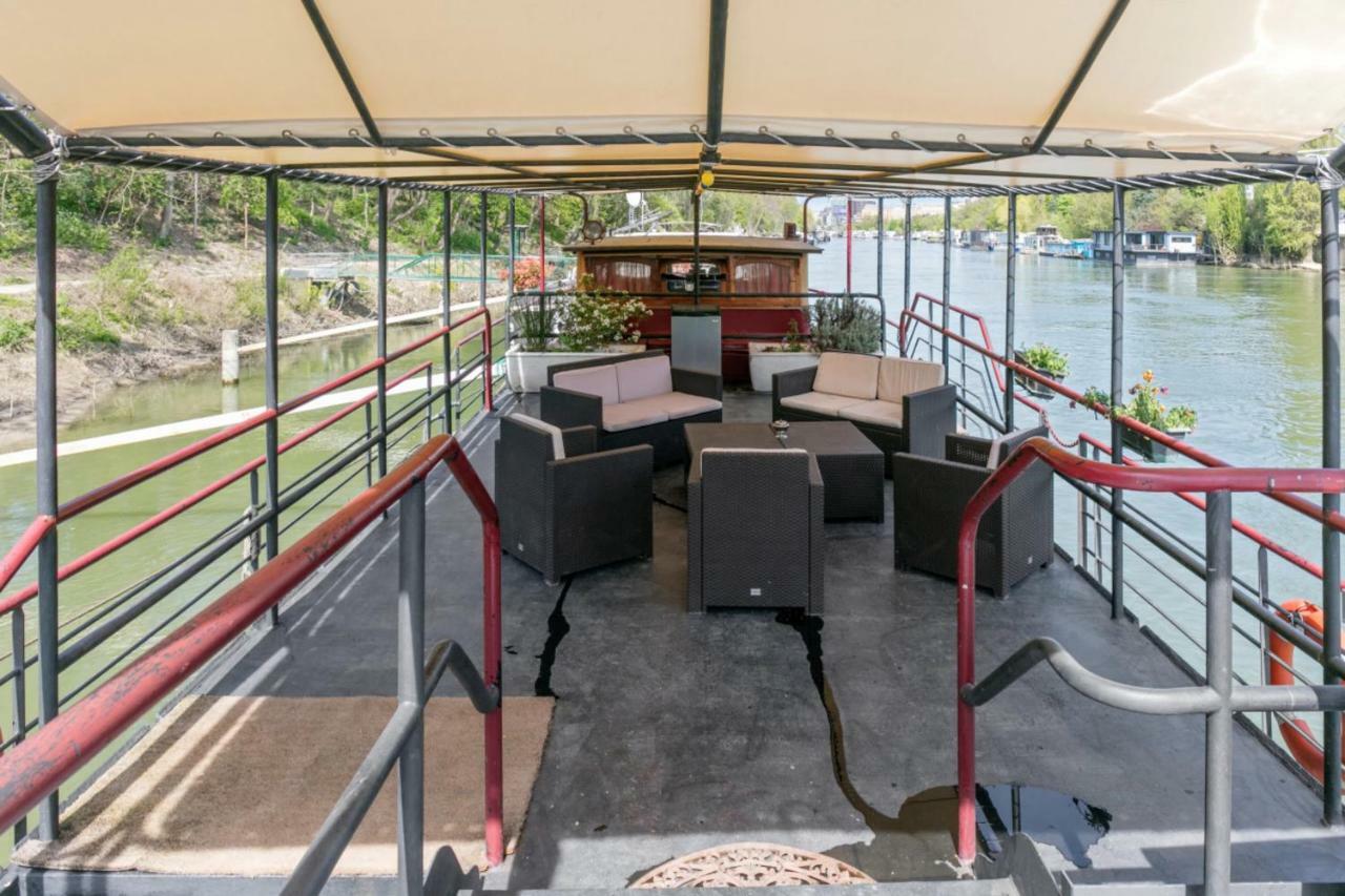 Grande Peniche 4 Ch - 10 Pers -Paris - Ile De Puteaux- Terrasses Villa Buitenkant foto